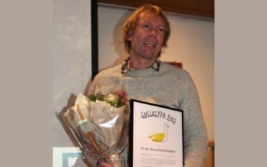 Strandryddingsveteranen Per-Erik Schulze fra Naturvernforbundet var stolt og glad over å bli tildelt miljøprisen Gullklypa 2017.