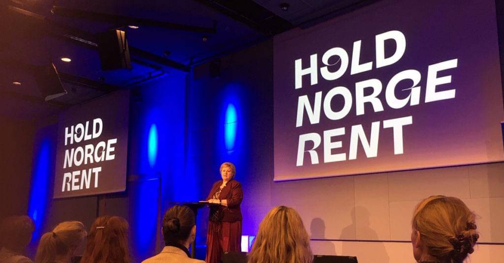 – For en havnasjon som Norge er marin forsøpling et høyaktuelt tema, sa Erna Solberg da hun åpnet årets Hold Norge Rent-konferranse.