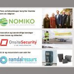 Bedriftspresentasjoner - Profilerte aktører innen avfallsbransjen / gjenvinningsbransjen. Nomiko, Onsite Security og Namdal Ressurs.