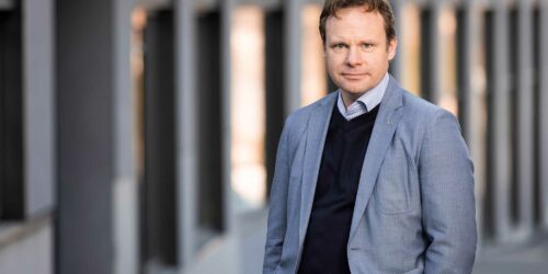 Anders Kihl, forsknings- och utviklingssjef i Ragn-Sells, er nå utålmodig etter å komme i gang med ferdigstillelsen av anlegget. Foto Ragn-Sells